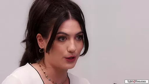 You mind if tgirl Ariel Demure fucks me during our interview