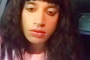 Sissy Cums in the Middle of Street Public